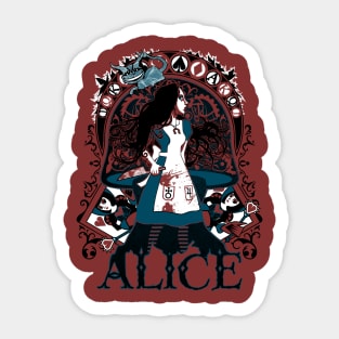 The Madness of Alice Sticker